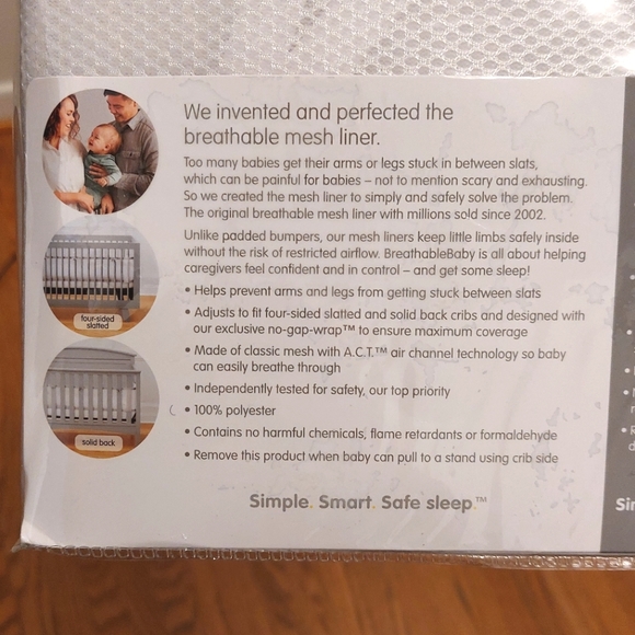 BreathableBaby Mesh Crib Liner - Picture 2 of 4